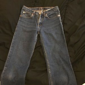 Boot cut style jeans